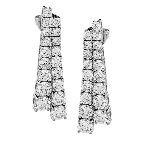 Simon G le2339 Earrings in 18k Gold with Diamonds