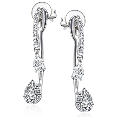 Simon G le4397 Earrings in 18k Gold with Diamonds