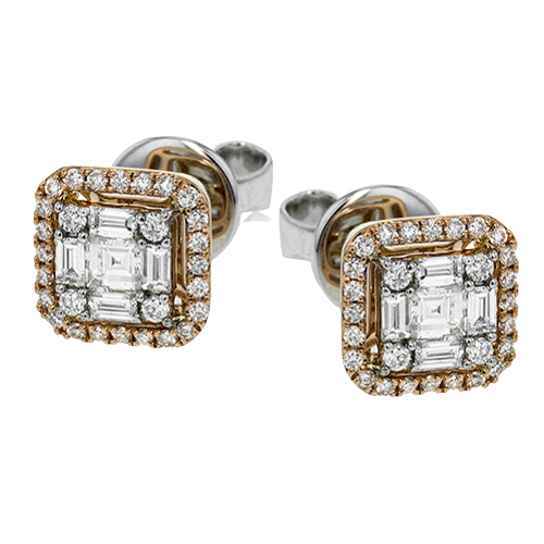 Simon G le4452 Earring Stud in 18K Gold and Diamonds
