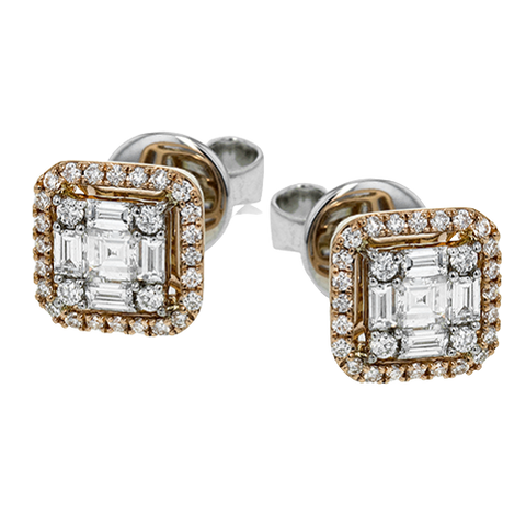 Simon G le4452 Earring Stud in 18K Gold and Diamonds