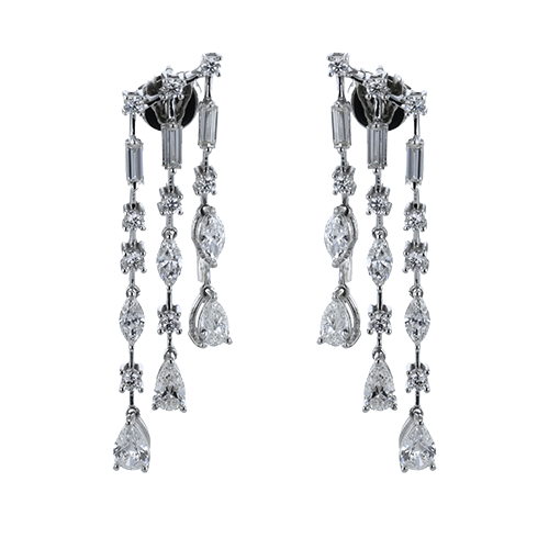 Simon G le4632 Earrings in 18k Gold with Diamonds