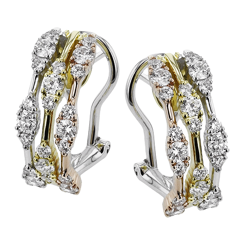 Simon G le4635 Earrings in 18k Gold with Diamonds