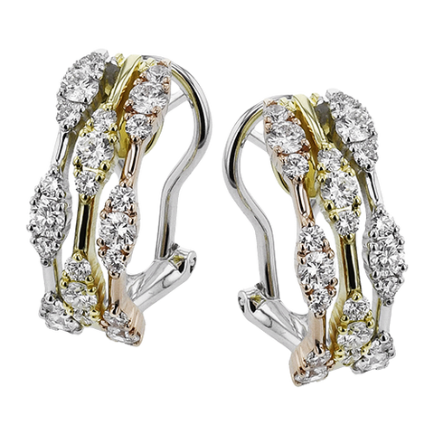 Simon G le4635 Earrings in 18k Gold with Diamonds