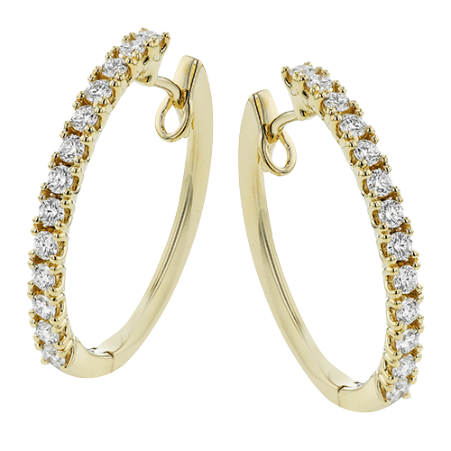 Simon G le4647 Sg Hoop Earring LE4647-Y