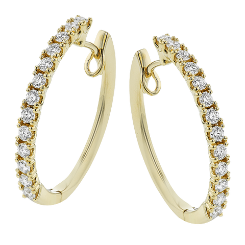 Simon G le4647 Sg Hoop Earring LE4647-Y