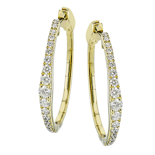 Simon G le4650 Sg Hoop Earring LE4650-Y