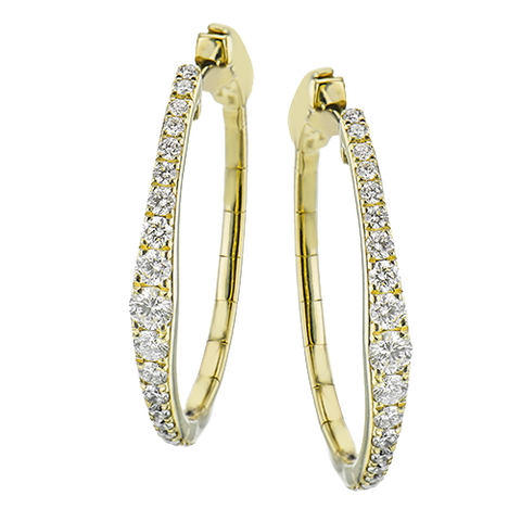 Simon G le4650 Sg Hoop Earring LE4650-Y