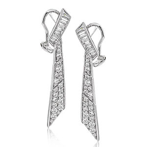 Simon G le4658 Drop Earrings in 18K Gold with Diamonds