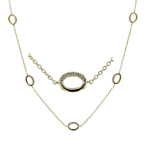Simon G ln4050 Necklace in 18k Gold with Diamonds