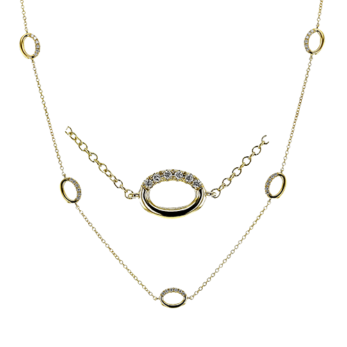 Simon G ln4050 Necklace in 18k Gold with Diamonds