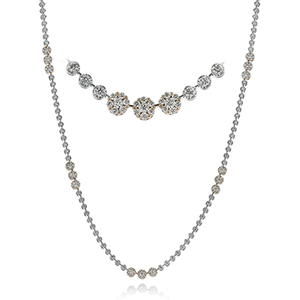 Simon G lp4336 Necklace in 18k Gold with Diamonds