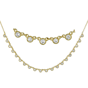 Simon G lp4668 Harmonie Necklace in 18k Gold with Diamonds