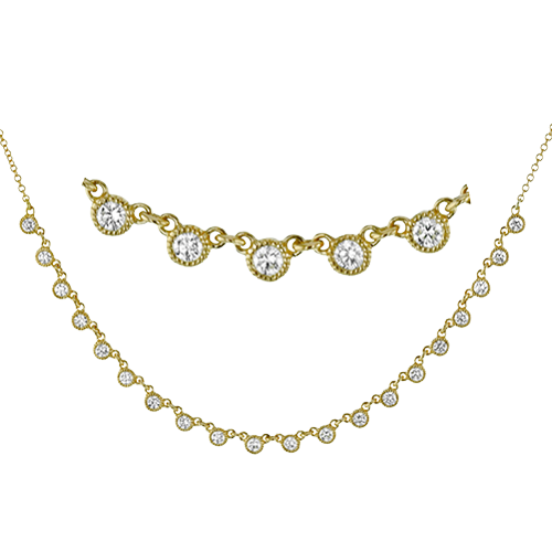 Simon G lp4668 Harmonie Necklace in 18k Gold with Diamonds