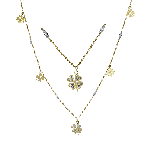 Simon G lp4905 Necklace in 18k Gold with Diamonds