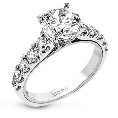 Simon G. 2ct Engagement Ring LR2198 WHITE 18K SEMI