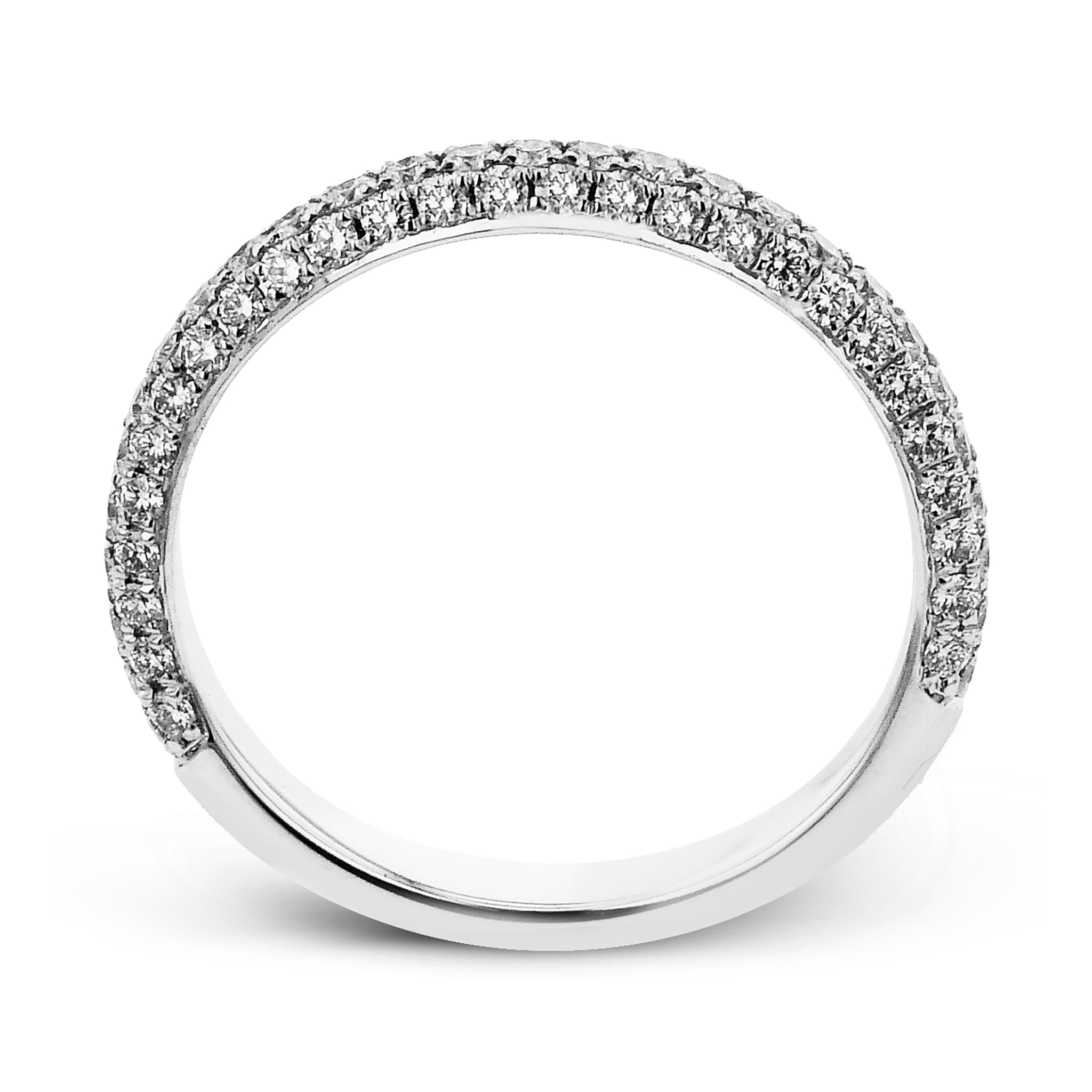 Simon G. Wedding Band in 18k Gold with Diamonds 0.64CTW