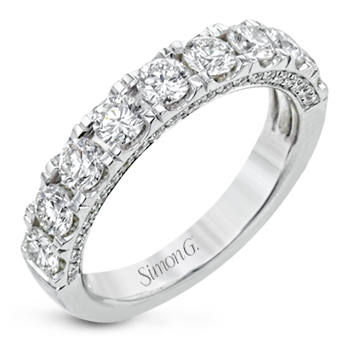 LR2598-B WHITE 18K BAND