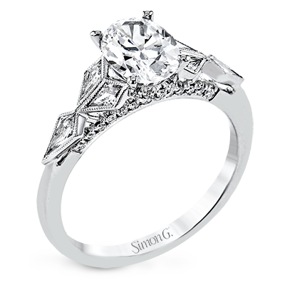 Simon G Engagement Ring LR2977 WHITE 18K X