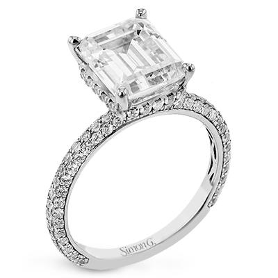 Simon G. Engagement Ring LR3022 WHITE 18K X WHITE