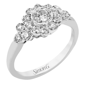 Simon G. Engagement Ring LR3074 WHITE 18K X WHITE