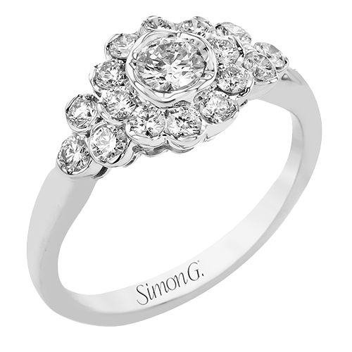 Simon G. Engagement Ring LR3074 WHITE 18K X WHITE