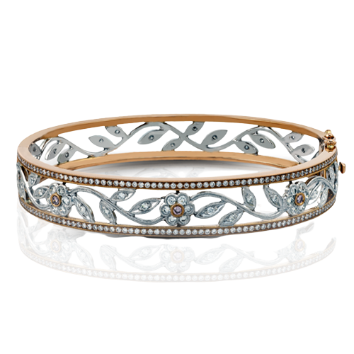 Simon G  mb1183-r Bangle in 18k Gold with Diamonds