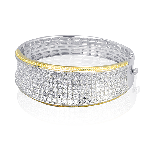 Simon G  mb1459 Simon-set Bangle in 18k Gold with Diamonds