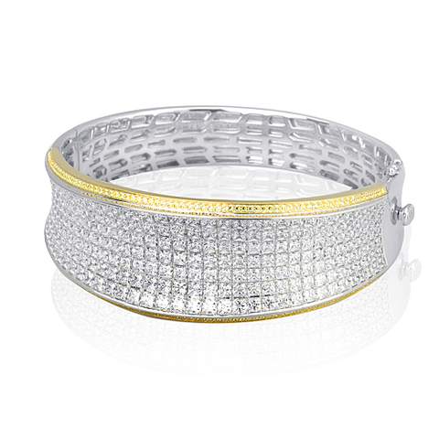 Simon G  mb1459 Simon-set Bangle in 18k Gold with Diamonds