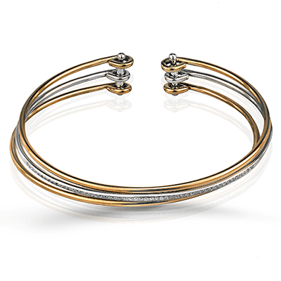 Simon G  mb1505 Bangle in 18k Gold with Diamonds