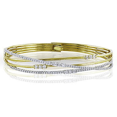 Simon G  mb1553 Bangle in 18k Gold with Diamonds