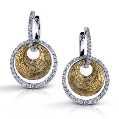 Simon G me1523 Earring in 18k Gold with Diamonds