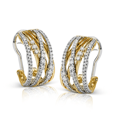 Simon G me1753 Earring in 18k Gold with Diamonds