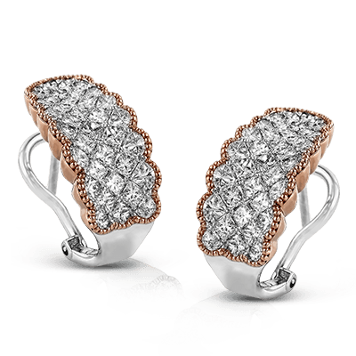Simon G me1910 Simon-set Earrings in 18k Gold with Diamonds
