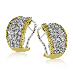 Simon G me2262 Earrings in 18k Gold with Diamonds