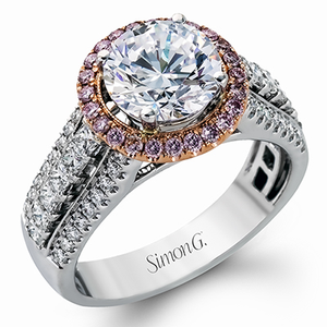 Simon G. 2ct Engagement Ring MR1502 WHITE 18K BAND