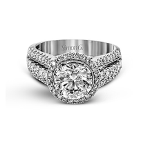 Load image into Gallery viewer, Simon G. 2ct Engagement Ring MR1502 WHITE 18K SEMI 1
