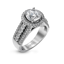 Load image into Gallery viewer, Simon G. 2ct Engagement Ring MR1502 WHITE PLAT BAND