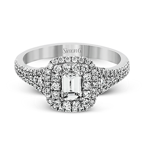 Simon G. Engagement Ring MR2274 WHITE 18K SEMI 1