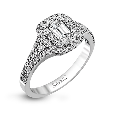 Simon G. Engagement Ring MR2274 WHITE 18K SEMI