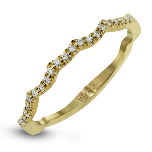 Simon G. Wedding Band in 18k Gold with Diamonds