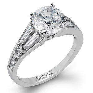 Simon G. 2ct Engagement Ring MR2524 WHITE 18K SEMI