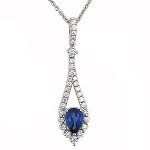 Sapphire and Diamond Fashion Pendant