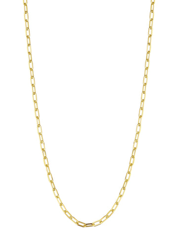Penny Preville 18K Gold Flat Link Chain 18''