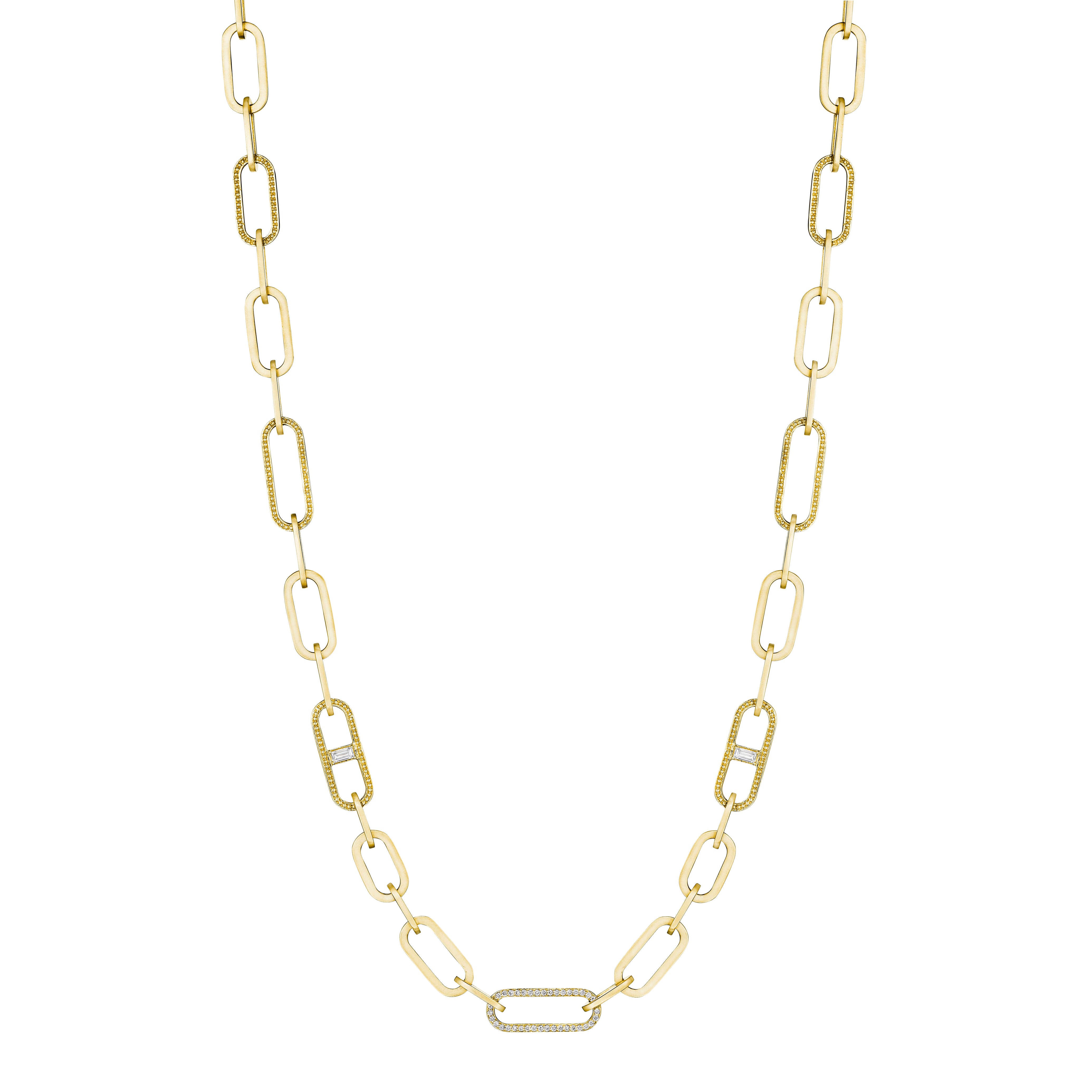 Diamond Connector Link Necklace