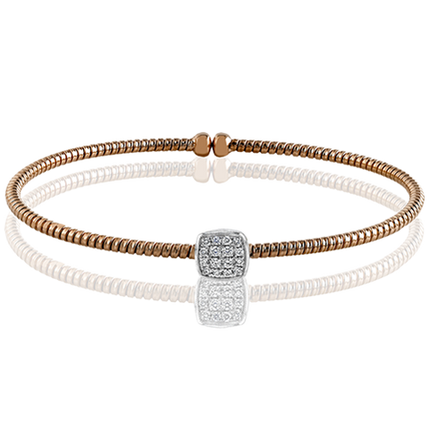 Simon G  nb130 Bangle in 18K Gold with Diamonds