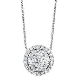 Diamond eternity pendant necklace Clearance