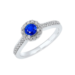 14kw color ens halo prong sapphire ring 1/3ct, fb1200-4wf