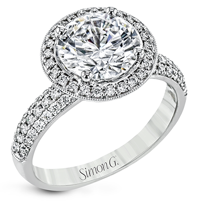 Simon G. 2ct Engagement Ring NR500-A WHITE 18K SEMI