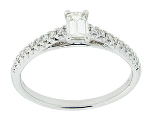 Complete Rings 14kt White Gold Classic Half-way Diamond Band