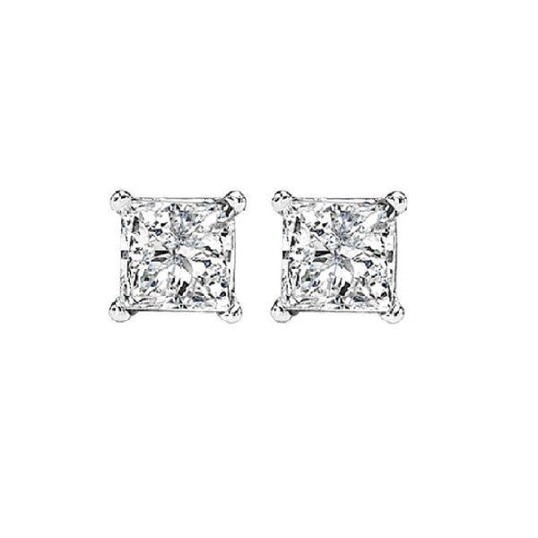14kw prong diamond studs 1/3ct, fr1227-4wd